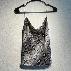 snake print top